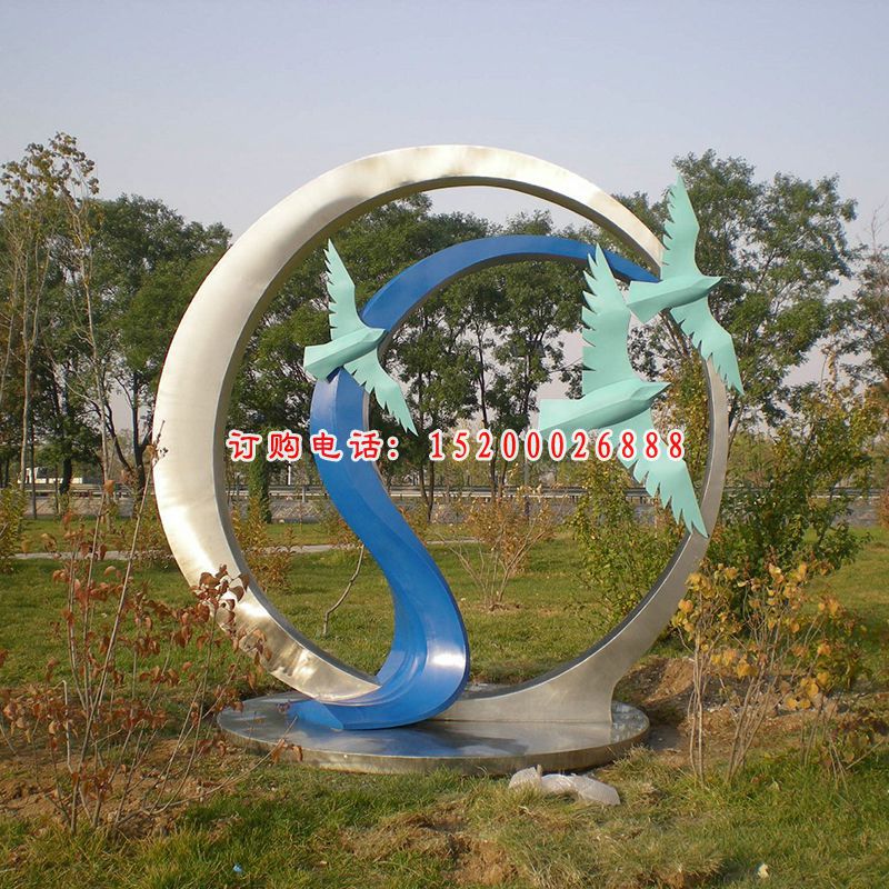 不锈钢公园雕塑，简单不锈钢公园雕塑 (1)