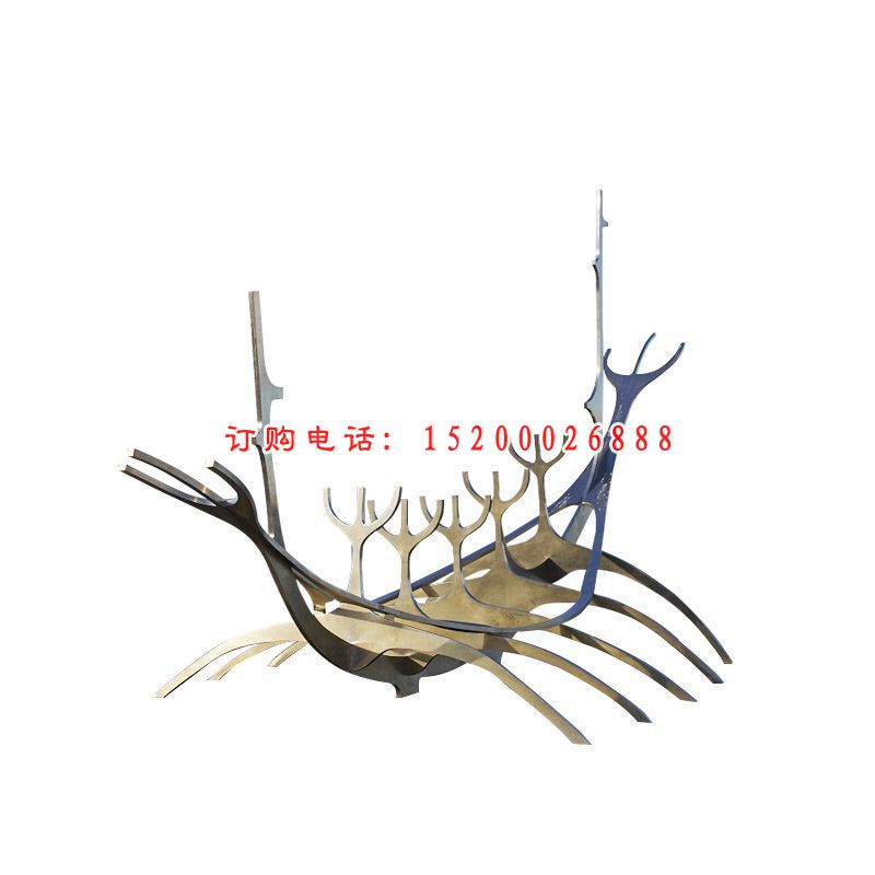 创意抽象条形组合造型景观雕塑，不锈钢雕塑