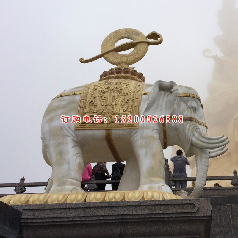 石雕大象雕塑，广场大象雕塑