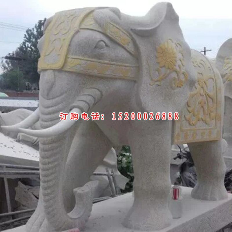 石雕大象，动物石雕