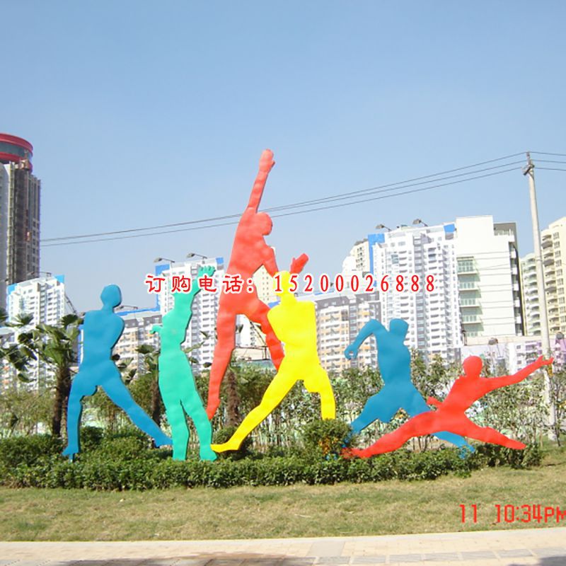 不锈钢运动雕塑，不锈钢抽象运动雕塑