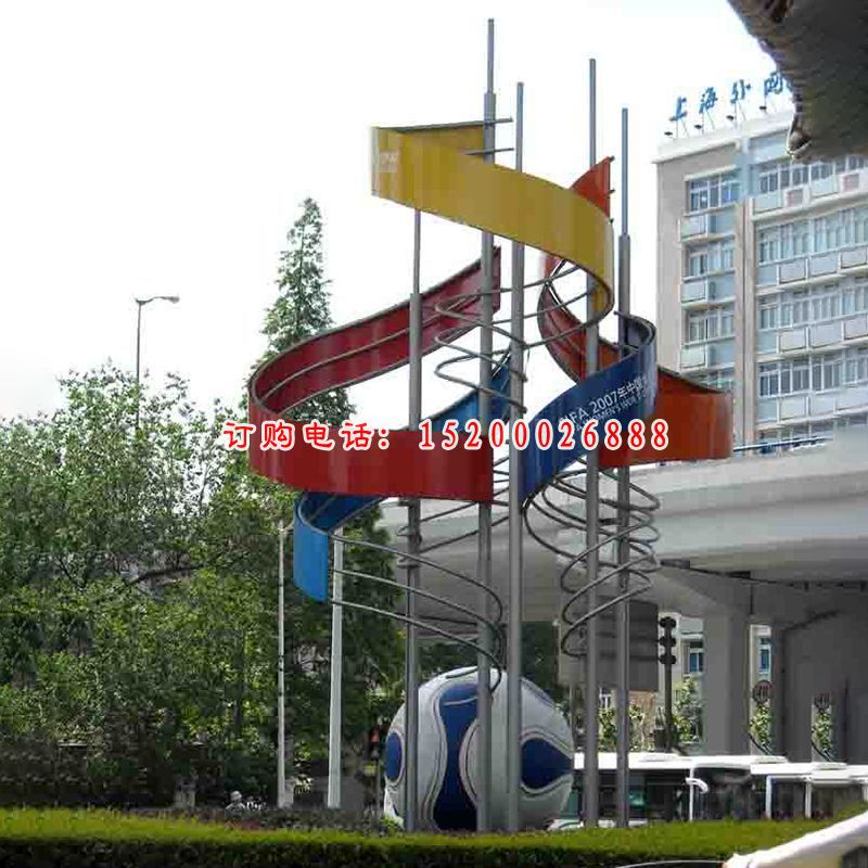 不锈钢足球雕塑，广场足球不锈钢雕塑