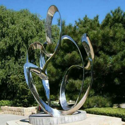 不锈钢抽象  公园景观雕塑 
