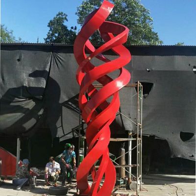 不锈钢螺旋飘带   公园景观雕塑