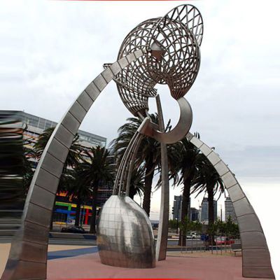 不锈钢海螺雕塑   广场景观摆件 (1)