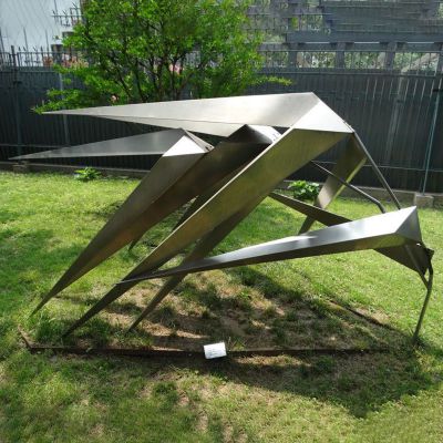 不锈钢风竹雕塑，公园景观雕塑