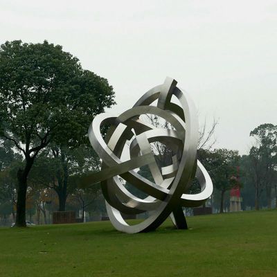 抽象不锈钢雕塑  景观雕塑