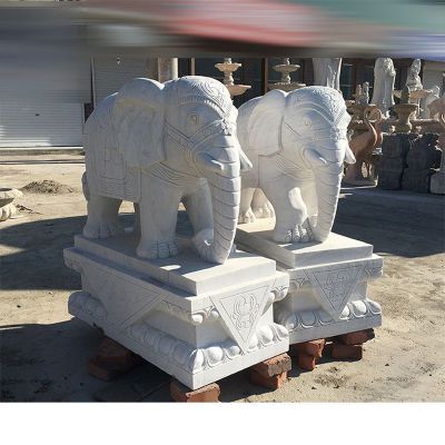 印度象石雕，大理石大象