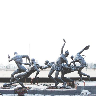 不锈钢运动雕塑  公园运动不锈钢雕塑