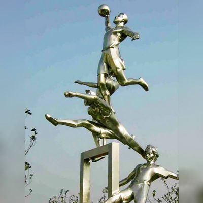 不锈钢运动人物雕塑  公园景观摆件