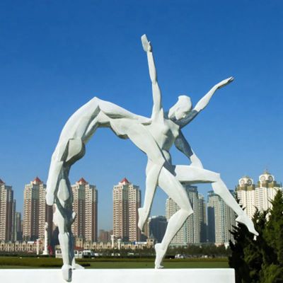 不锈钢运动人物  公园人物雕塑