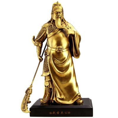 武圣关公铜雕，古代人物雕塑