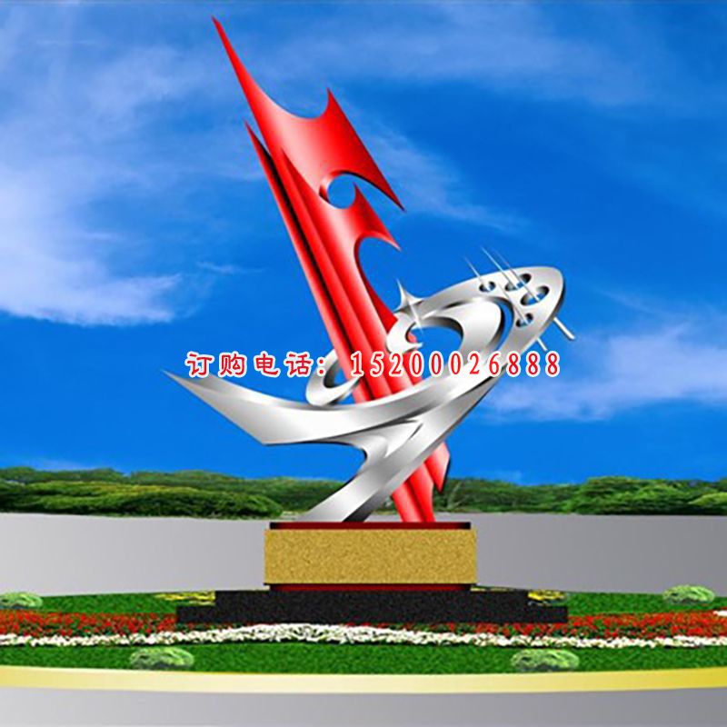 广场景观千禧飞歌不锈钢雕塑