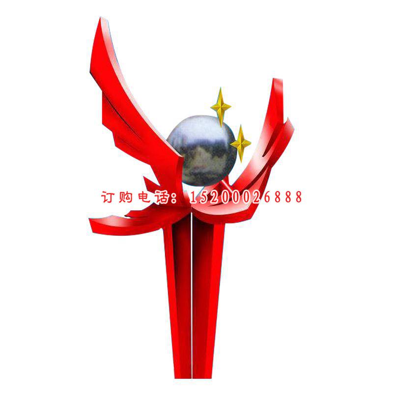 不锈钢火焰   公园景观雕塑 (2)