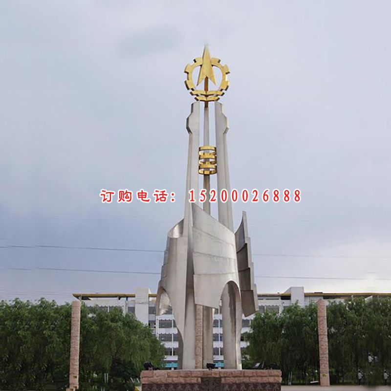 大型创意户外雕塑，不锈钢景观雕塑