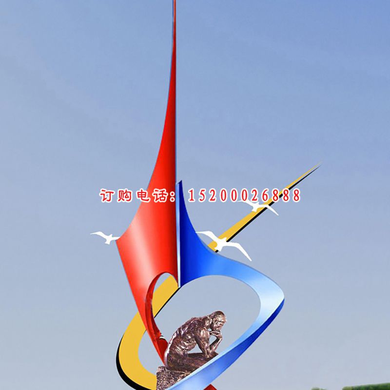不锈钢飞翔   广场景观雕塑
