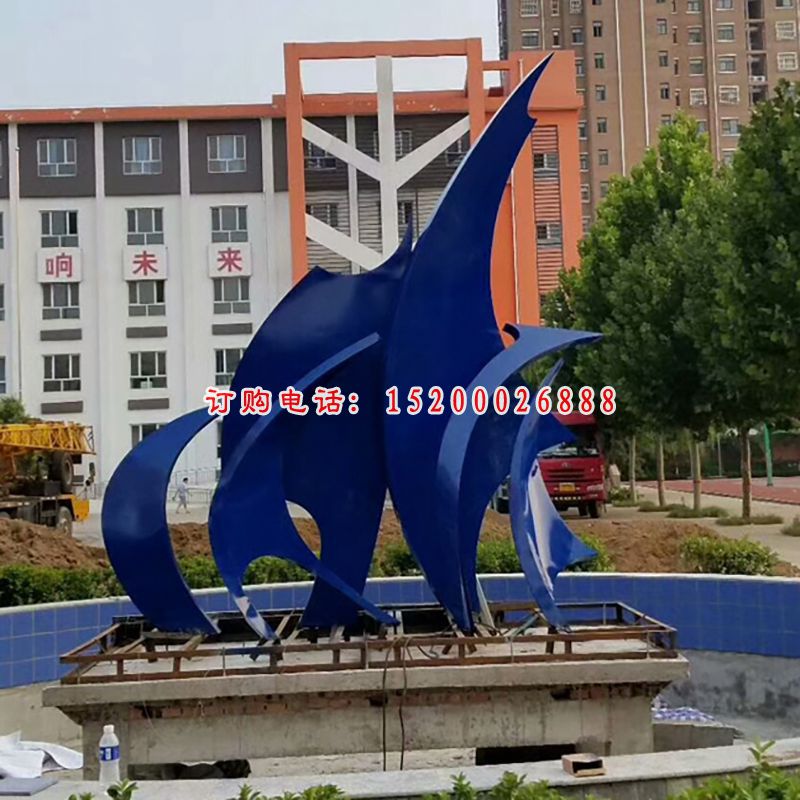 不锈钢抽象   小区景观雕塑