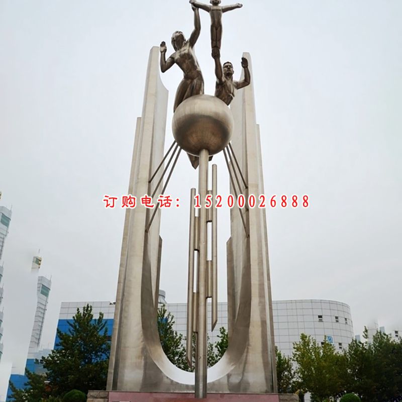 不锈钢翱翔天空  广场景雕塑
