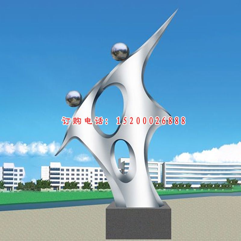 不锈钢雕塑和谐，城市雕塑