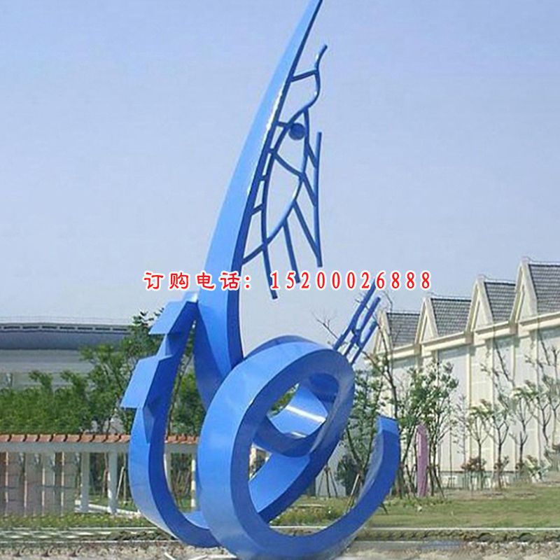 不锈钢抽象科技  公园景观雕塑