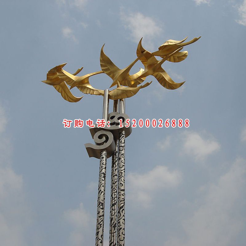 不锈钢梦想景观雕塑