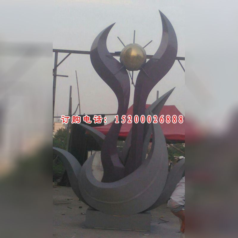不锈钢明日之星雕塑，不锈钢校园雕塑