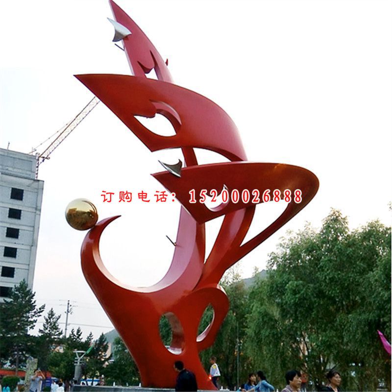 不锈钢升华抽象雕塑   广场景观 雕塑