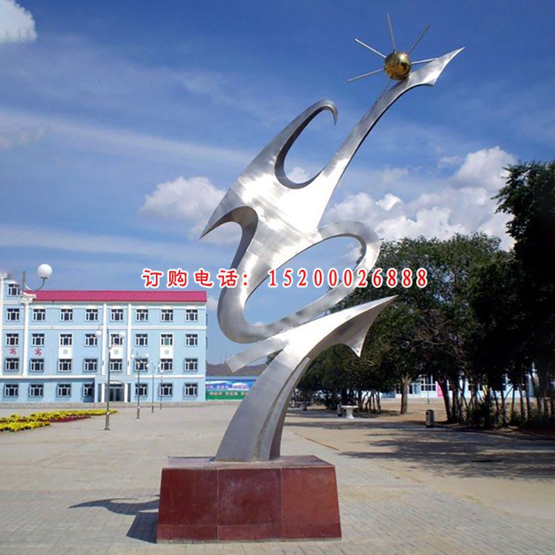 不锈钢升华雕塑，校园不锈钢升华雕塑