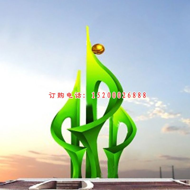 不锈钢团结奋进雕塑，不锈钢企业雕塑