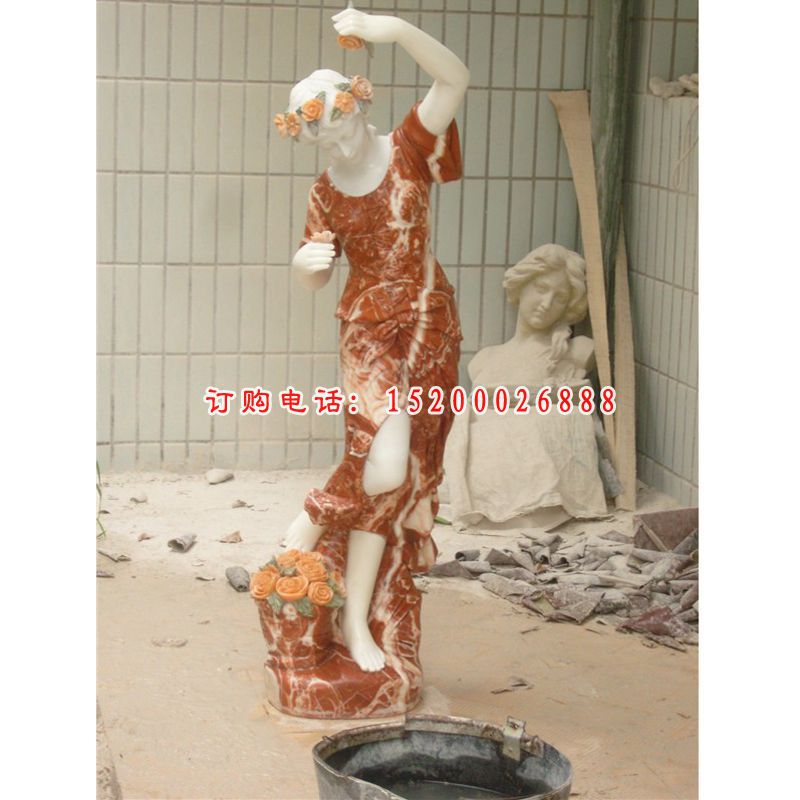 美女石雕，西方人物雕塑 (6)