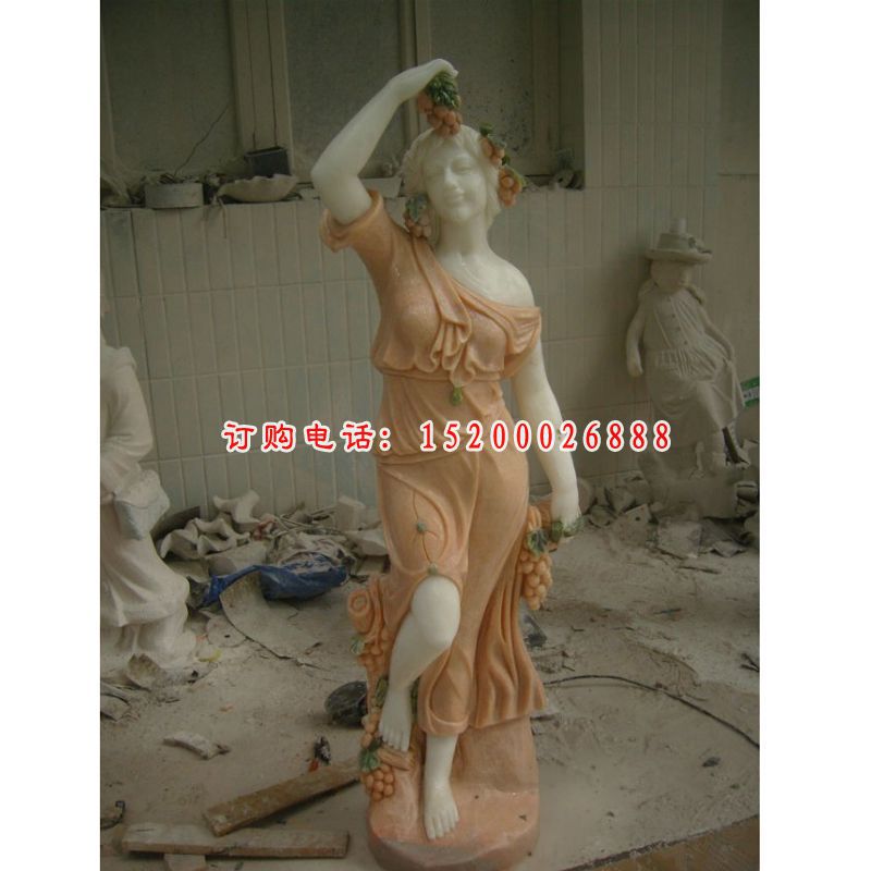 美女石雕，西方人物雕塑 (8)