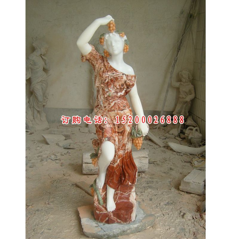 美女石雕，西方人物雕塑 (7)
