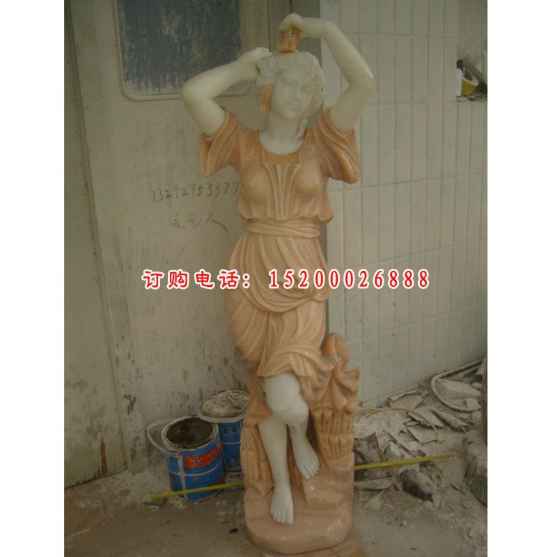 美女石雕，西方人物雕塑 (10)