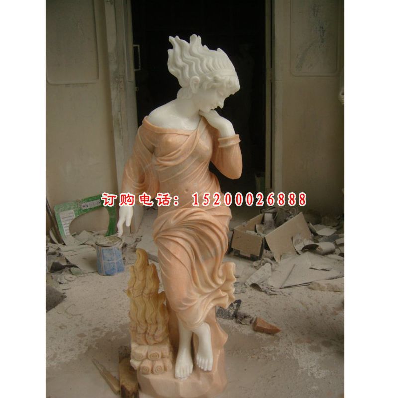 美女石雕，西方人物雕塑 (11)