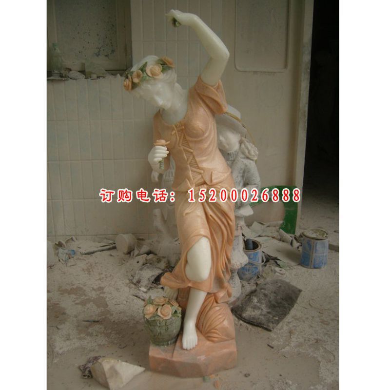 美女石雕，西方人物雕塑 (12)