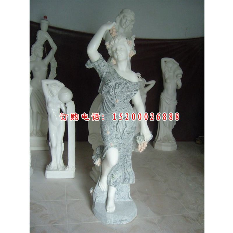 美女石雕，西方人物雕塑 (14)