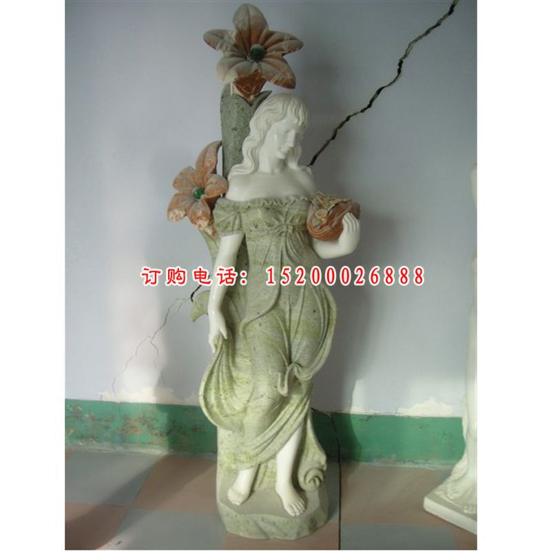 美女石雕，西方人物雕塑 (15)