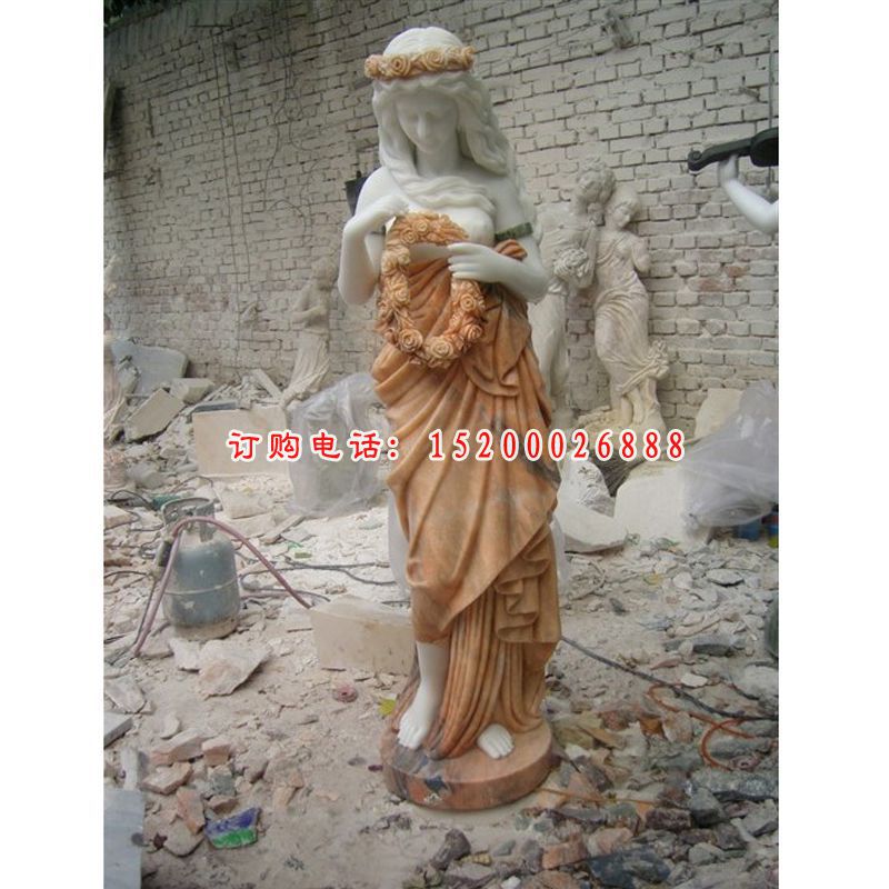 美女石雕，西方人物雕塑 (17)