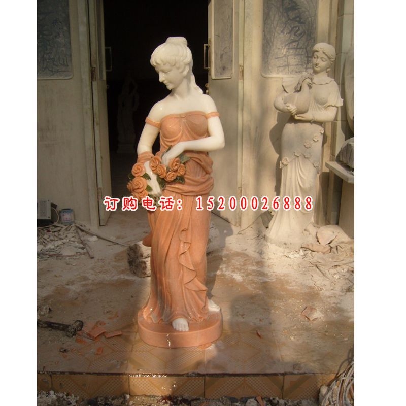 美女石雕，西方人物雕塑 (18)