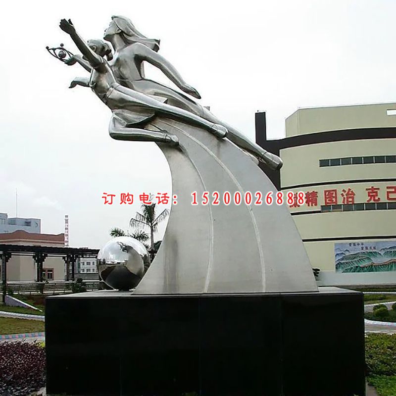 不锈钢希望雕塑，校园不锈钢雕塑 (1)