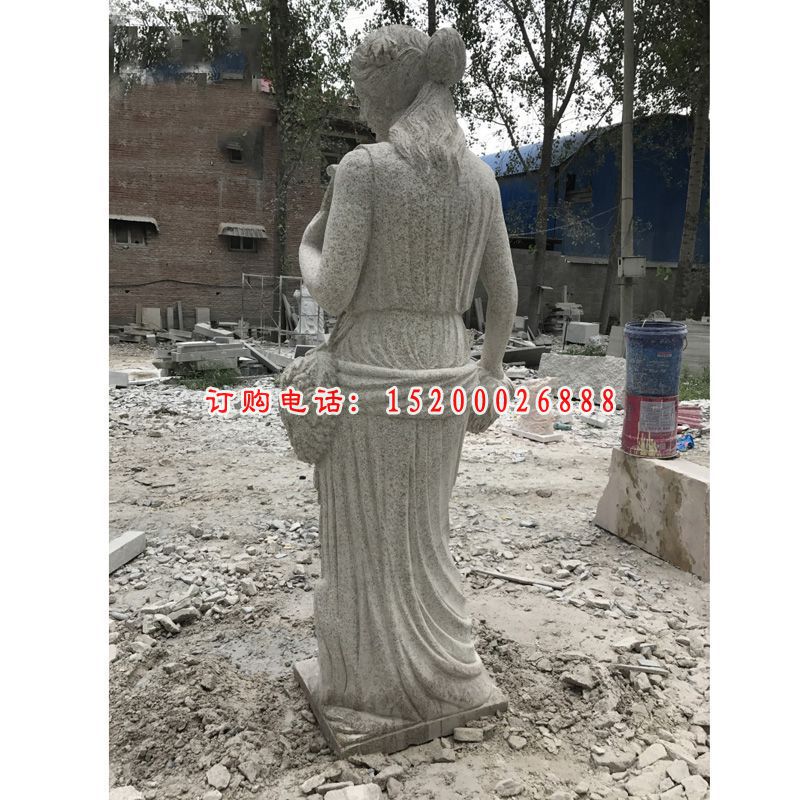 西方美女石雕，公园景观人物 (3)