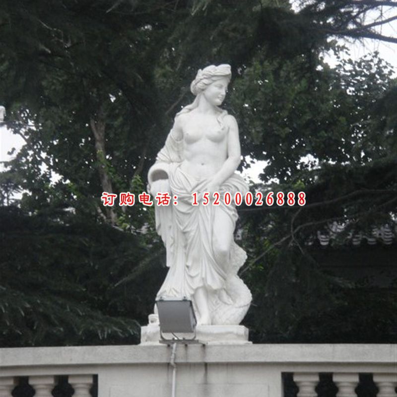 西方美女石雕，汉白玉西方美女石雕，人物石雕 (2)