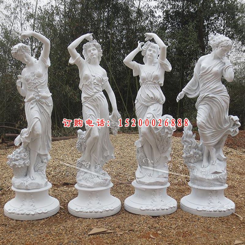 欧式美女石雕，欧式人物雕塑