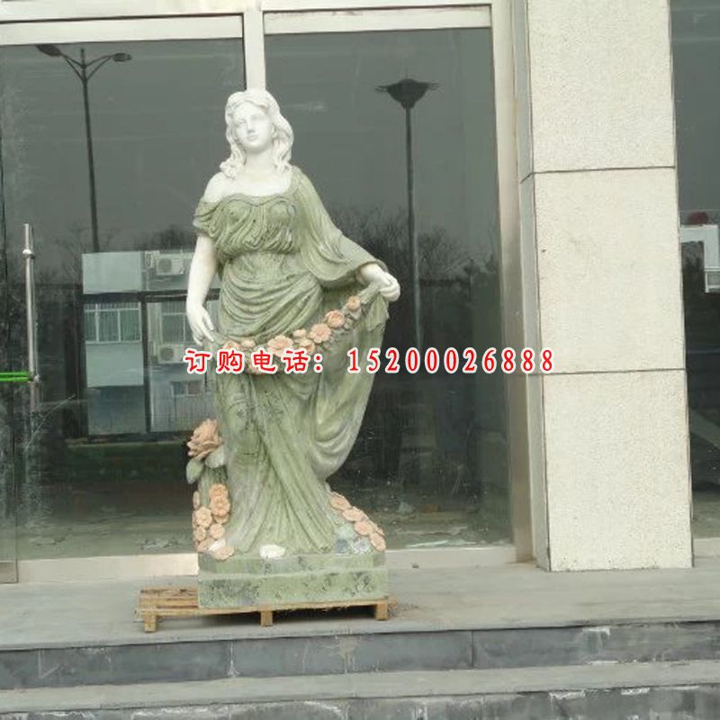 丰收女神石雕，西方人物雕塑 (3)