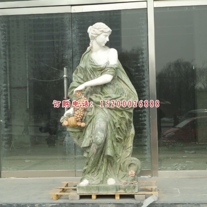 丰收女神石雕，西方人物雕塑 (2)
