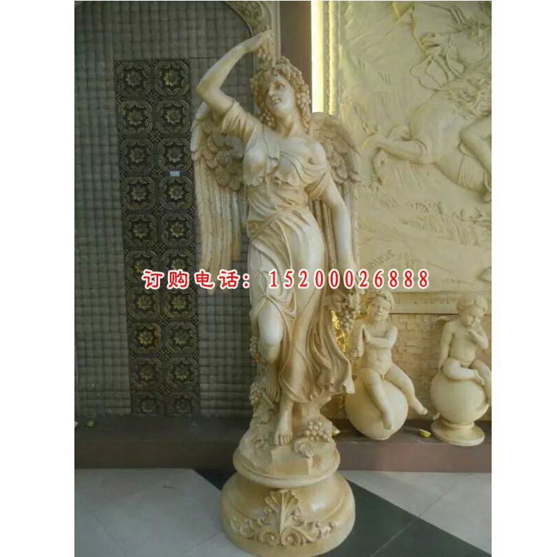 西方人物石雕，四季女神雕塑 (4)