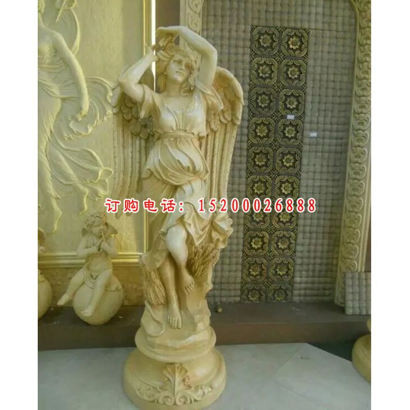 西方人物石雕，四季女神雕塑 (3)