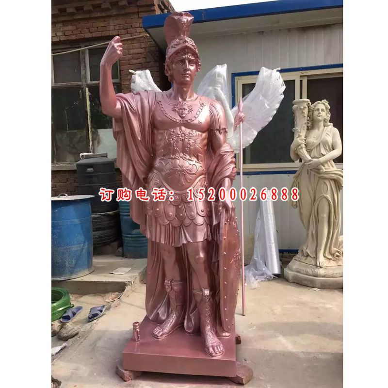 西方战士石雕，人物石雕 (1)