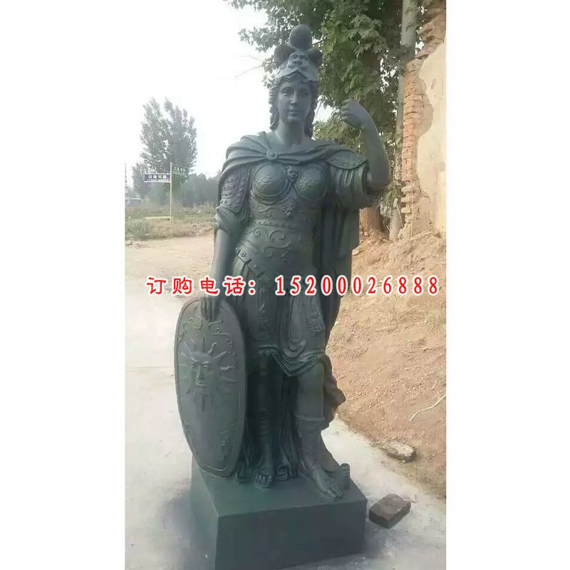 西方战士石雕，石雕人物 (4)