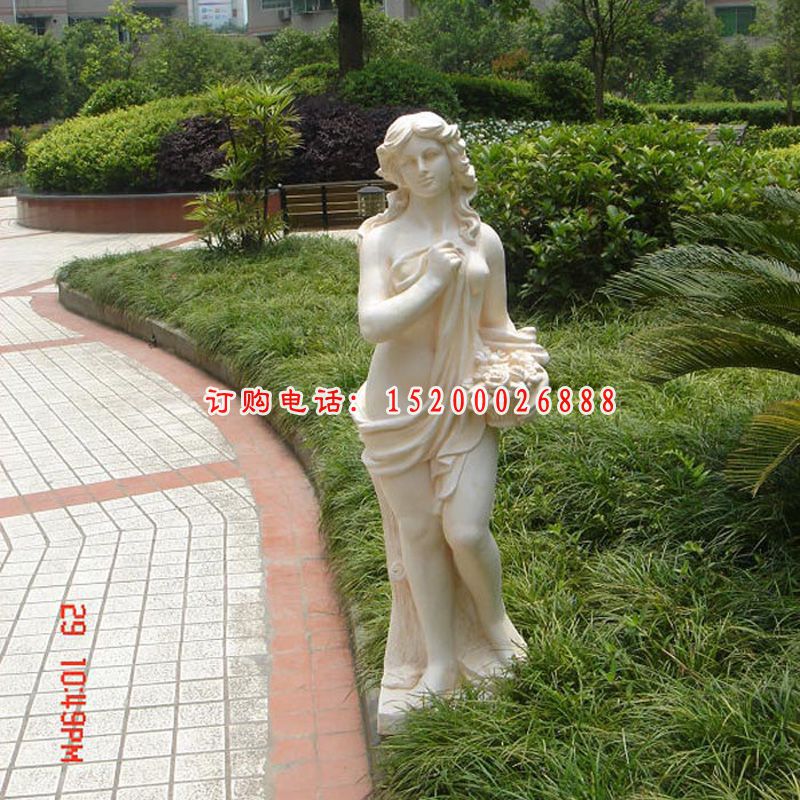 西方美女石雕 公园人物石雕 (7)